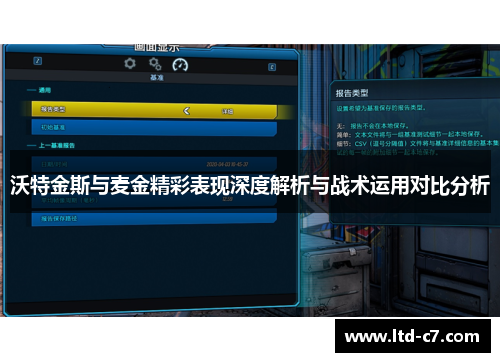 沃特金斯与麦金精彩表现深度解析与战术运用对比分析